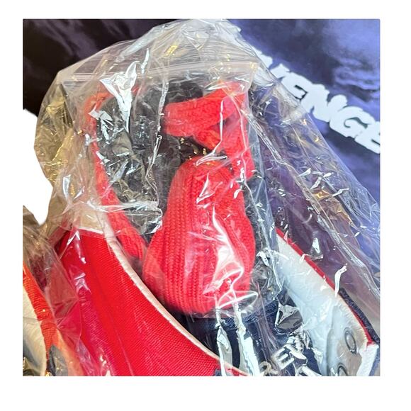 NEW Revenge x Storm Vol 2 HIGH TOP SNEAKERS Mens 11 Red Navy Lightning Bolt BOX - Picture 7 of 16